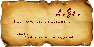 Laczkovics Zsuzsanna névjegykártya